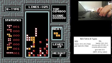 [NES Tetris] PAL 19-3, 2nd tetris, 24800 points (Former Score WR)