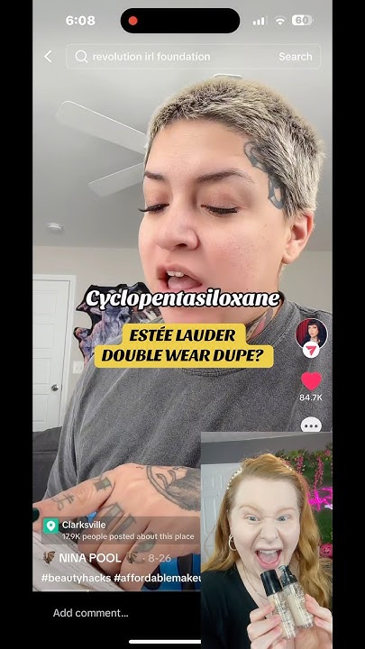 ESTÉE LAUDER DOUBLE WEAR DUPE? VIDEO: Nina Pool #makeupdupes #makeup #