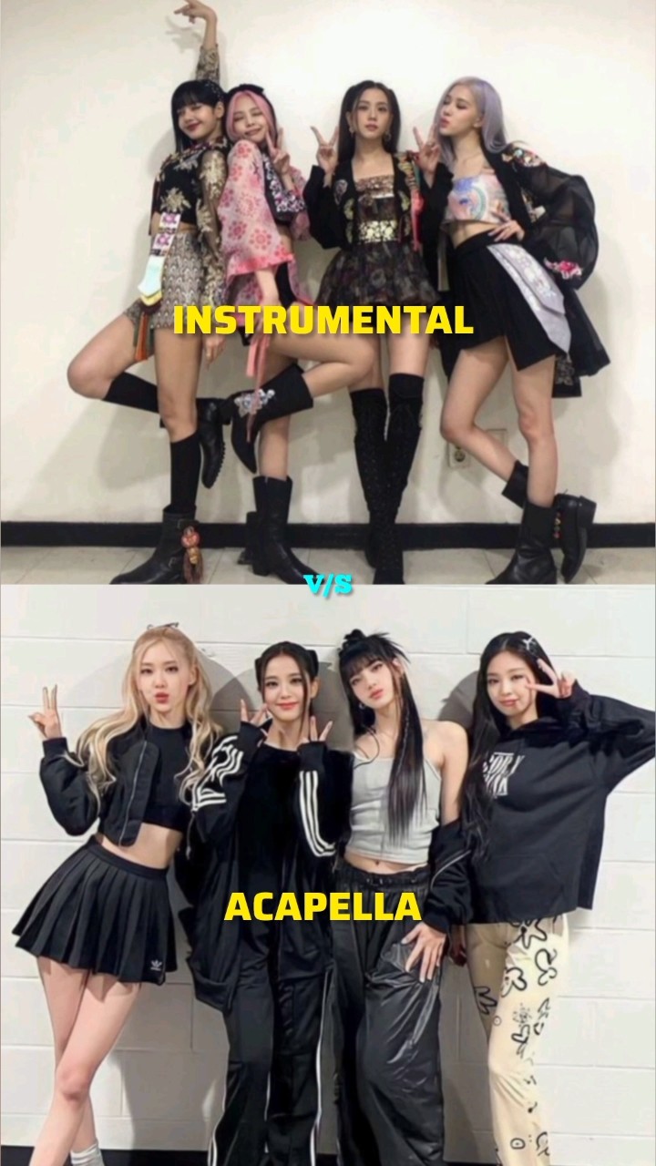 The Iconic whistle part || instrumental vs Acapella || #lisa #jisoo #jennie #rosé #blackpink #shorts