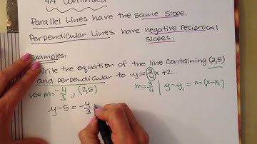 4 4 Parallel And Perpendicular Lines
