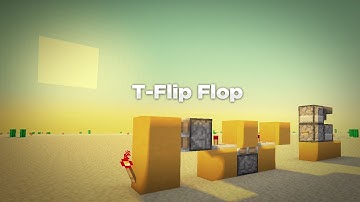 Minecraft | 1.7.4 | T-Flip Flop | 1 Wide Design