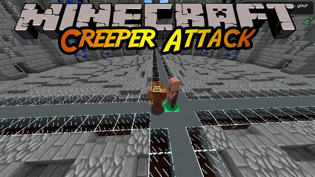 DAMMM CREEPERS Hypixel Creeper Attack YouTube