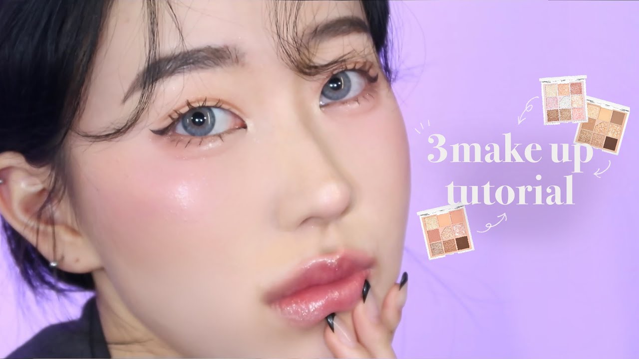 KOR)新作韓国コスメで３つのメイク比較ㅣunleashia 3make up tutorial🤍