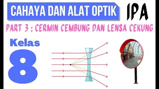LIGHT AND OPTICAL INSTRUMENTS (PART 3): CONVEX MIRRORS AND CONCAVE LENS CLASS 8 SMP SCIENCE LIGHT AND OPTICAL INSTRUMENTS (PART 3): CONVEX MIRRORS AND CONCAVE LENS CLASS 8 SMP SCIENCE