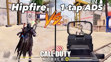 What is Hipfire and 1-tap ADS in Call Of Duty Mobile |Which One is Best Hipfire vs ADS In Cod Mobile