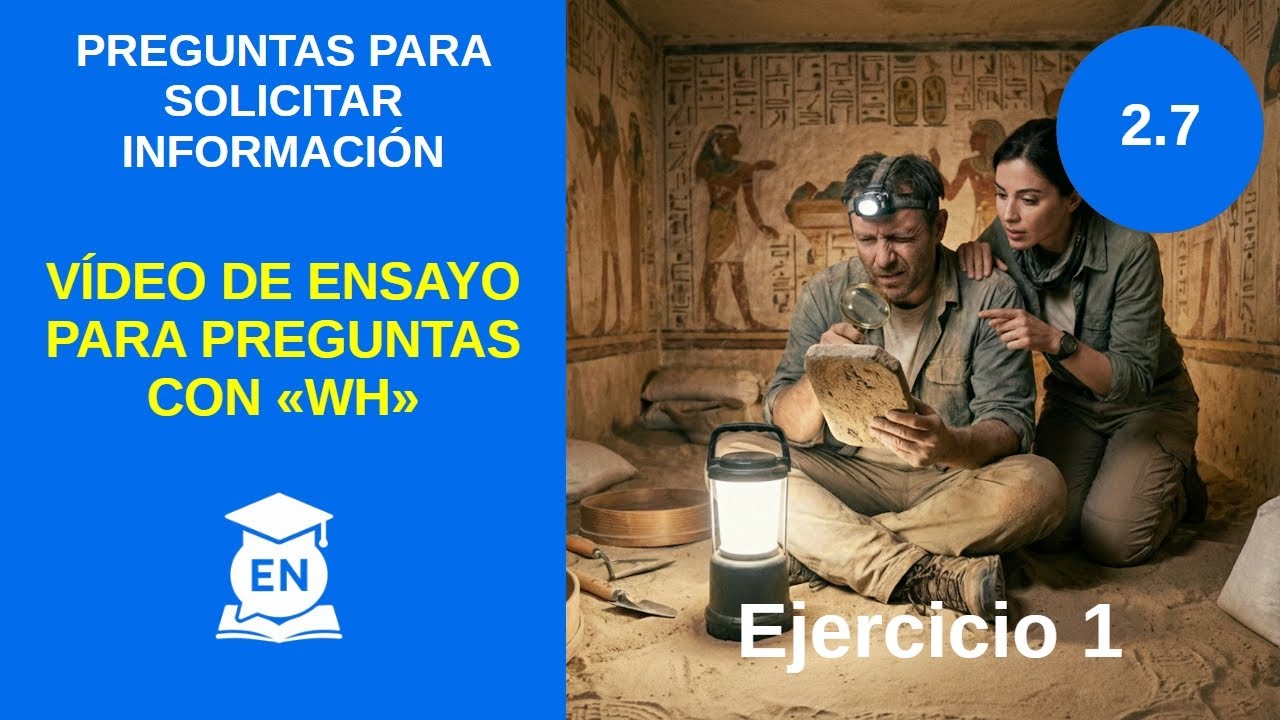 Nivel 2 Lección 7 WH en Inglés | What, Where, When, Who… — Transcript