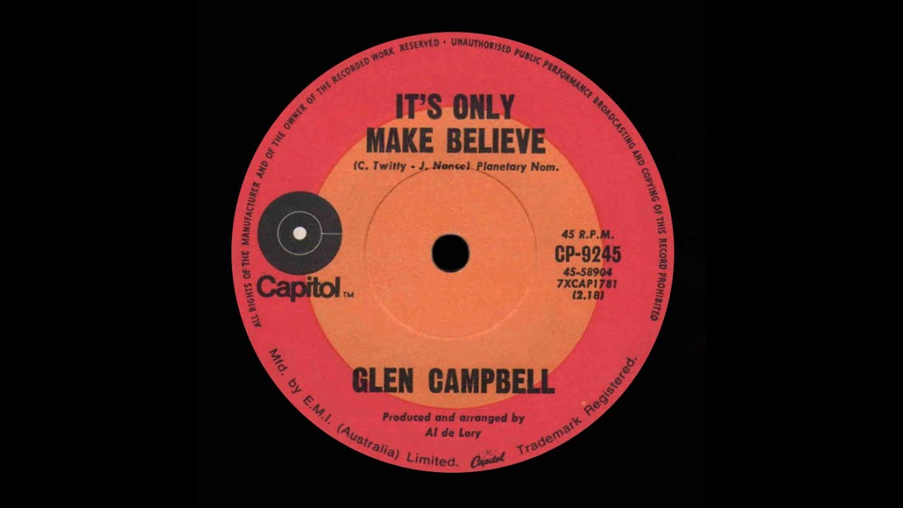 It’s Only Make Believe Glen Campbell 1970 (Original Stereo) YouTube It’s Only Make Believe Glen Campbell 1970 (Original Stereo) YouTube