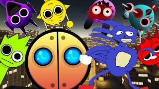 Sonic and Lobotomy Dash Wiki Automatic VS Horror Sprunki Simon, Durple, Sky Nextbot Gmod