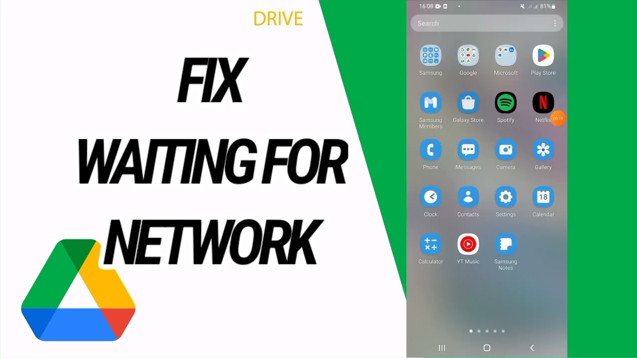 How To Fix And Solve Waiting For Network On Google Drive