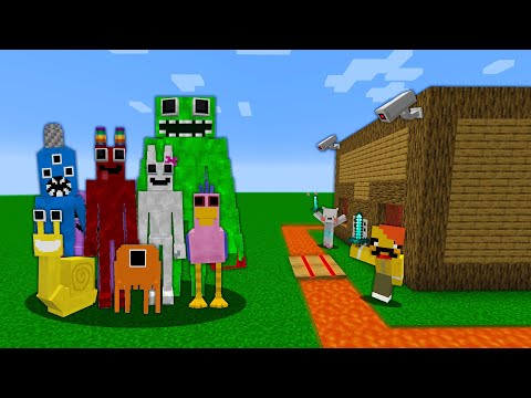 반반 프렌즈 VS 최강보안 집 [몬스터막기] <strong>Ban</strong> <strong>Ban</strong> Friends VS <strong>Best</strong> Security House in Minecraft