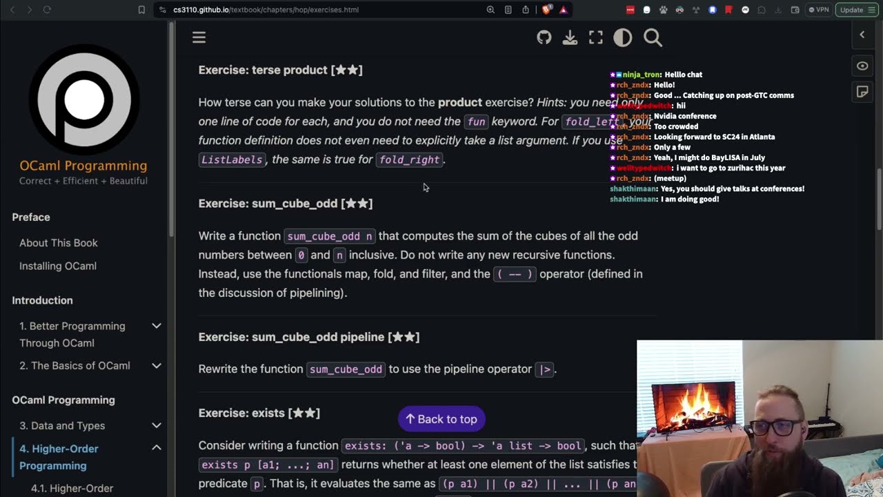 Speedrunning CS3110 - OCaml Programming Book 🐫 (Part 6) - Ch4 Exercises - 5.3 Modules!
