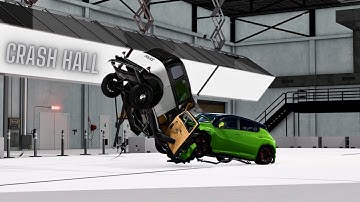 New VS Old Crash test B.I.H.S Crash Hall | BeamNG.Drive