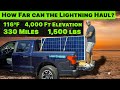 How Far Does the Ford Lightning Actually Go Hauling 1,500 Lbs?