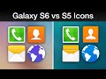 Galaxy S6 vs S5 Original TouchWiz Icons!