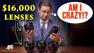 Unboxing New $16,000 Canon Cinema Prime Lenses?!? Am I crazy?!? | Kirby Allison