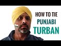 How to tie a traditional sikh punjabi india turban step by step instructions  969