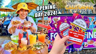 🍇 2024 FOOD & WINE FESTIVAL OPENING DAY! | NEW Food, Merch, Shows + MUCH MORE! | Disneyland Resort