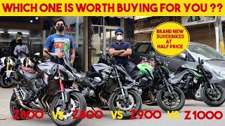 NEW Z SERIES SUPERBIKES | Z800 VS Z800 VS Z900 VS Z1000 | WHCH IS THE BEST |SARASWATI MOTORS,