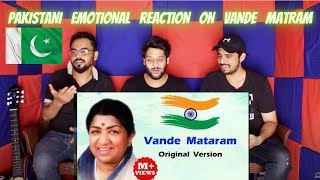 Pakistani Emotional Reaction on | VANDE MATARAM-LATA MANGESHKAR | 1998 | Bros Reactions