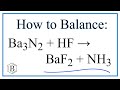 Balancing Chemical Equations