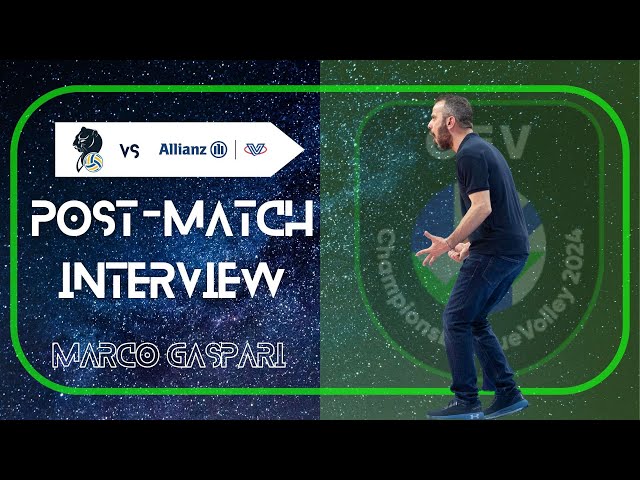 MARCO GASPARI | Post-match interview vs Conegliano (Super Final CEV Champions League)