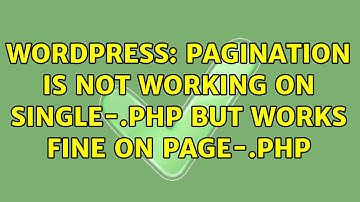 Wordpress: Pagination is not working on single-{slug}.php but works fine on page-{slug}.php