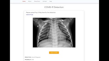 CovAid || COVID-19 Detection Web App || Using TensorFlow and Flask