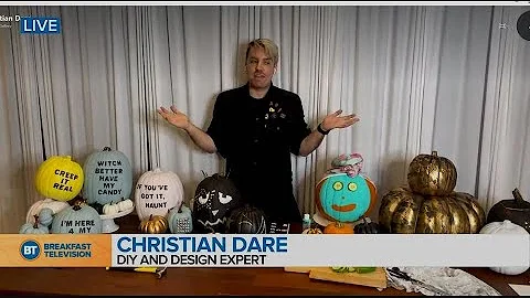 Halloween pumpkin DIYs with Christian Dare