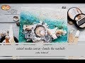 mixed media canvas "Inside the seashell"/video tutorial