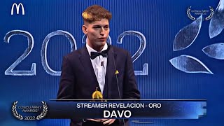 Davo Gana Premio de Streamer Revelación - Coscu Army Awards 2022