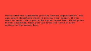 work at home classified ads online