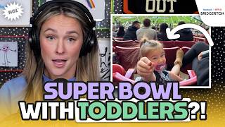 Kylie gets honest about buying Super Bowl seats for toddlers who WON'T sit down | More Sh*t Monday