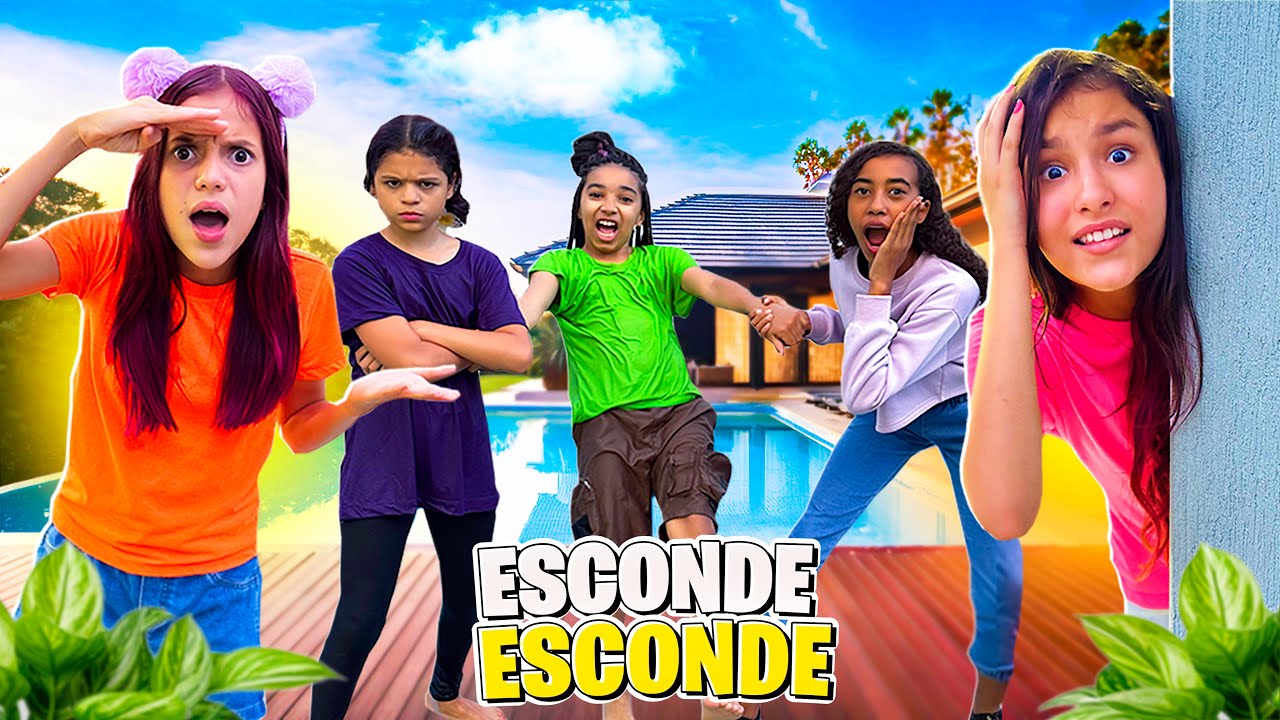 ESCONDE ESCONDE MAIS O PIOR ACONTECEU* Manu ficou com ciúmes e jogou Victor na ￼Piscina