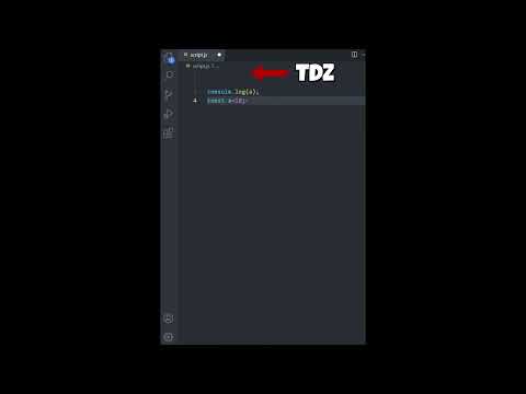 The Mystery of Temporal Dead Zone (TDZ) in JavaScript! 🚀 #javascript