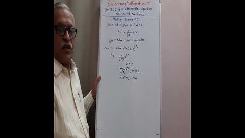 Particular Integral-Case I, When ∅(x)=e^ax #Shorts