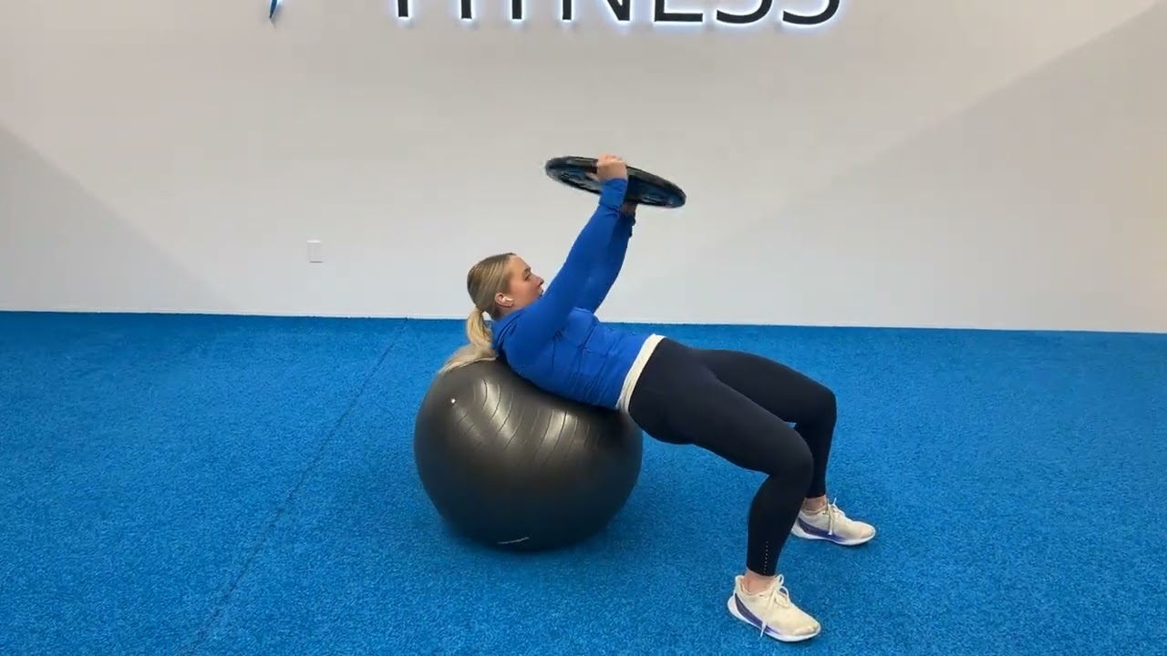 Supine Stability Ball Russian Twist