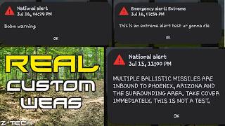 REAL CUSTOM WIRELESS EMERGENCY ALERTS! - New easy method!