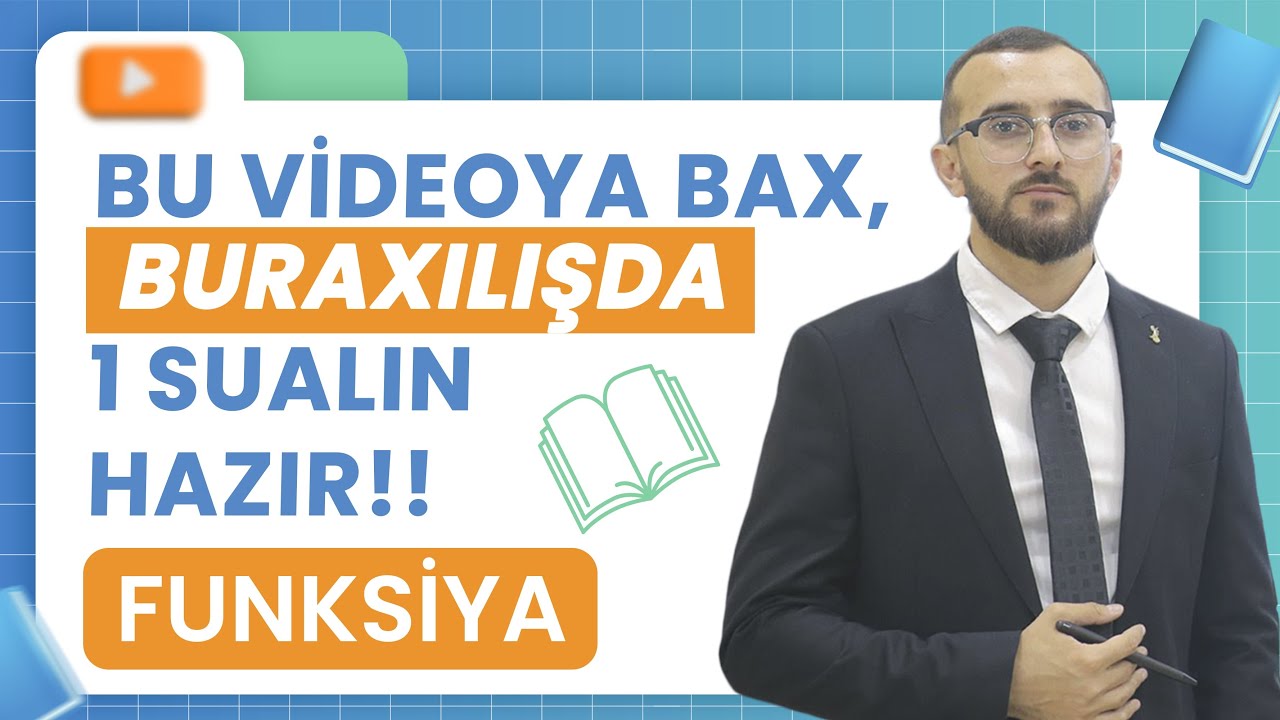 ✅❗️👉🏻 BU VİDEOYA BAX, BURAXILIŞDA 1 SUALIN HAZIR/FUNKSİYA/Nicat Bağışzadə