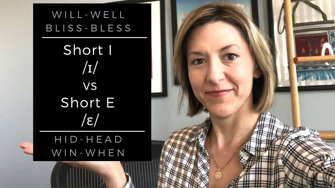 Learn to Pronounce WILL, WELL, BLISS, BLESS, HID, HEAD, WIN, WHEN - Short I & Short E #learnenglish