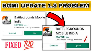bgmi update 1.8 not showing in playstore | bgmi update not showing problem fixed| bgmi update 1.8.0