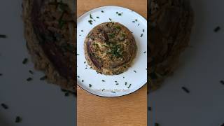 Foraged Fried Rice (with Shaggy Parasol Mushrooms, Three Cornered Leek, Crow Garlic) found in London