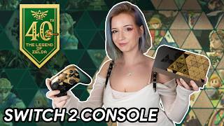 Unboxing The Legend of Zelda 40th Anniversary Switch 2 Console & Pro Controller