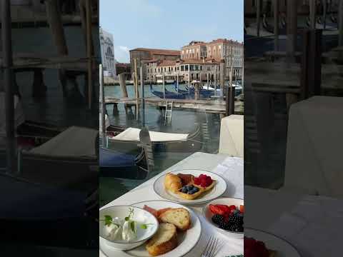 Breakfast with a view in Venice #shorts #travel #luxurytravel #italy #venice #breakfast