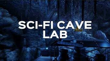 Sci Fi Cave Lab Realistic Showcase