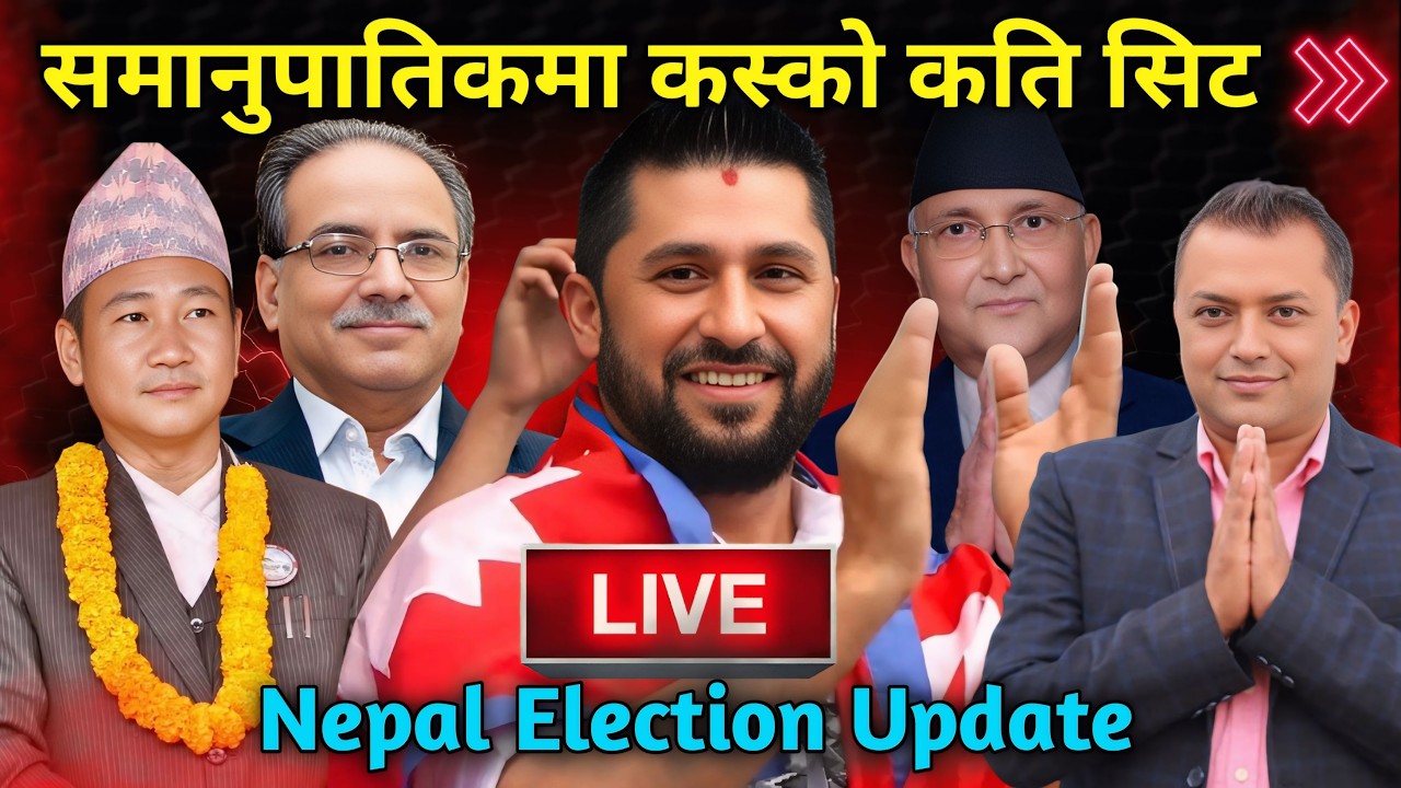 LIVE: Nepal Election Latest Update कुन पार्टीको कति सिट | रास्वपा दुई तिहाइ नजिक