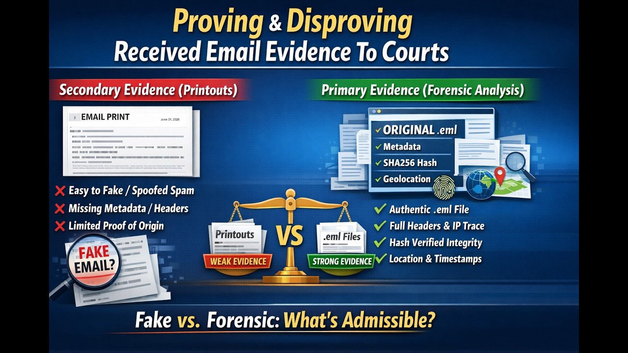 Disproving Email Evidence To Courts For Proving & Disproving Facts - YouTube