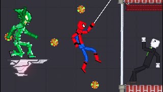 Spider-Man against Green Goblin in People Playground