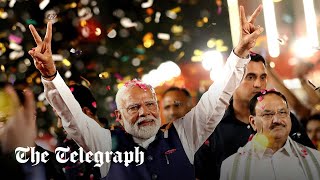 video: Narendra Modi suffers surprise loss of majority in India election