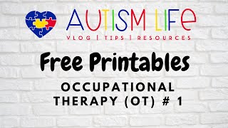Autism Life: FREE Printables: Occupational Therapy (OT) #1 Update