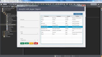 JavaFX Basic CRUD with JasperReport Project